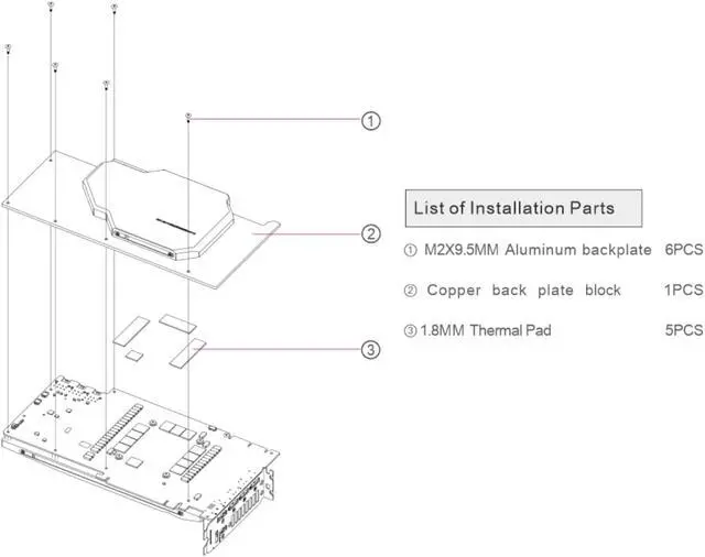 Alt view image 7 of 7 - Bykski Full Coverage GPU Water Block w/ Integrated Active Backplate for ASUS RTX 3080Ti/3090 STRIX (N-AS3090STRIX-TC-V3)