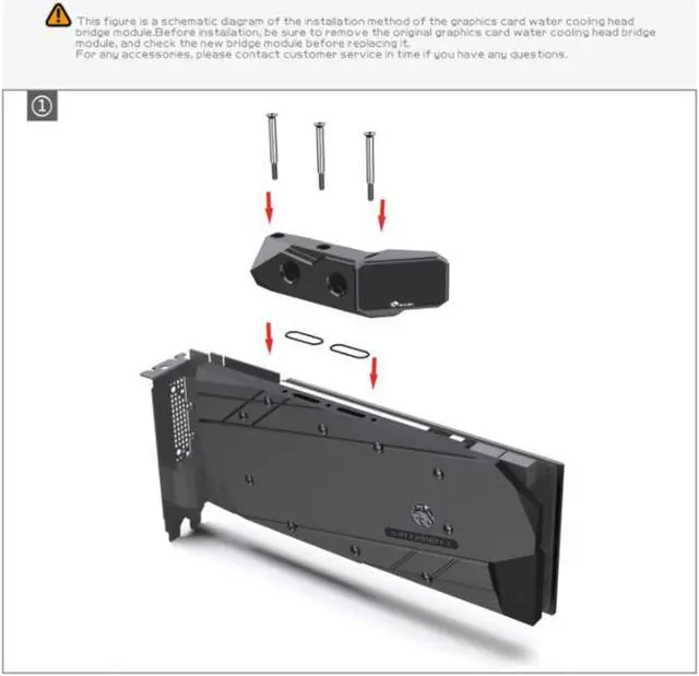 Alt view image 4 of 6 - Bykski GPU Block 90 Degree Digital Display Module (B-VGA-SC-FX)