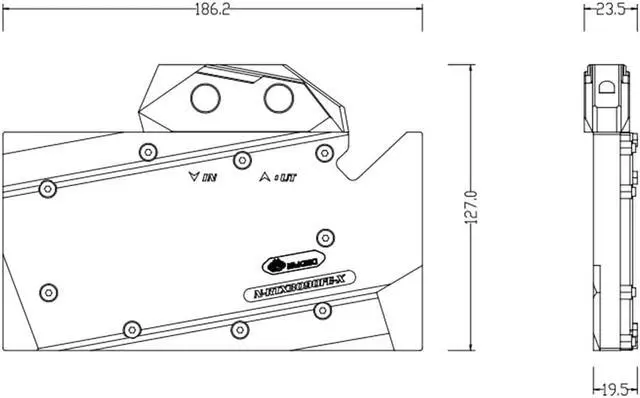 Alt view image 5 of 7 - Bykski Full Coverage GPU Water Block and Backplate for RTX 3080 Founders Edition (N-RTX3080FE-X)