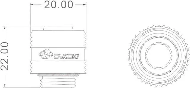 Alt view image 3 of 3 - Bykski Flex 10mm ID x 16mm OD Fitting (B-FT3-TK-V2)