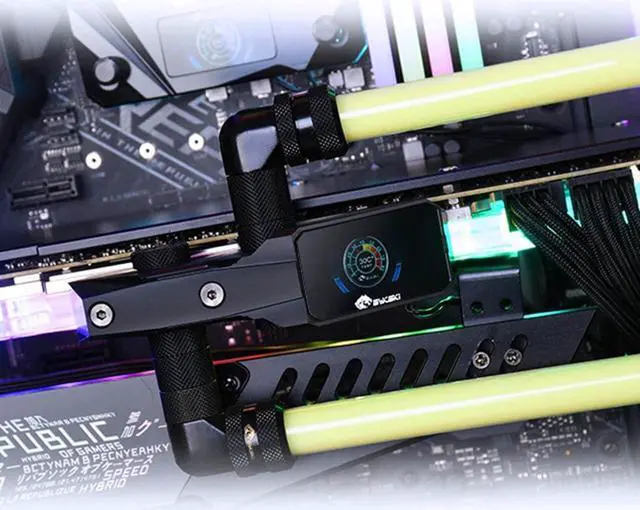 Alt view image 7 of 7 - Bykski GPU Block Digital Display Module (B-VGA-SC-X)