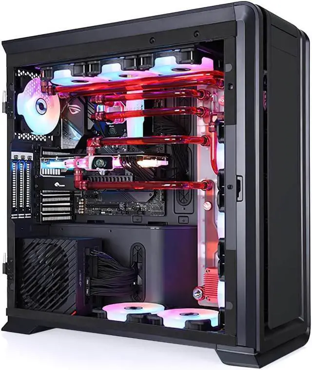 Alt view image 3 of 7 - Bykski Distro Plate For PHANTEKS 719LTG  - PMMA w/ 5v Addressable RGB (RBW) (RGV-PHA-719-P-K)