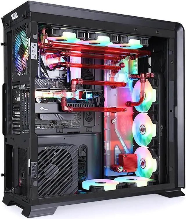Alt view image 5 of 7 - Bykski Distro Plate For PHANTEKS 719LTG  - PMMA w/ 5v Addressable RGB (RBW) (RGV-PHA-719-P-K)