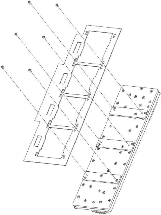 Alt view image 7 of 7 - Bykski Distro Plate For PHANTEKS 719LTG  - PMMA w/ 5v Addressable RGB (RBW) (RGV-PHA-719-P-K)