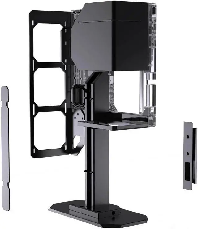 Alt view image 5 of 7 - Granzon G10 Liquid Cooling Distro Show Case - Desk Mounted Open-Air Design for High-Performance Cooling
