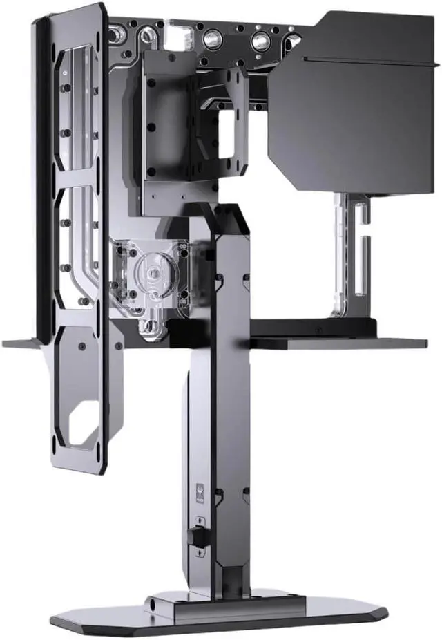 Alt view image 3 of 7 - Granzon G10 Liquid Cooling Distro Show Case - Desk Mounted Open-Air Design for High-Performance Cooling