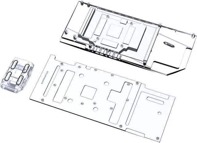 Alt view image 2 of 7 - Bykski Full Coverage GPU Water Block w/ Integrated Active Backplate for Zotac RTX 3090 PGF OC (N-ST3090PGF-TC)