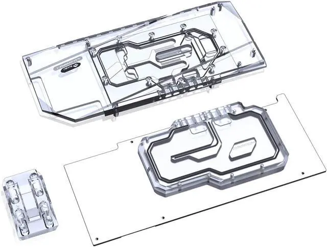 Alt view image 7 of 7 - Bykski Full Coverage GPU Water Block w/ Integrated Active Backplate for Zotac RTX 3090 PGF OC (N-ST3090PGF-TC)