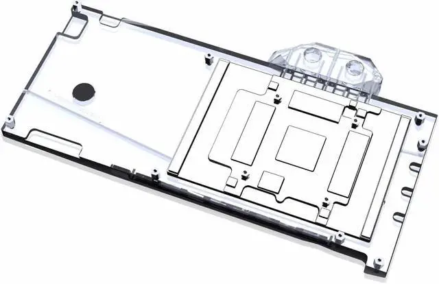 Alt view image 9 of 14 - Bykski GPU Waterblock, for EVGA GeForce RTX 3090 TI FTW3 Ultra, PC GPU Water Liquid Cooling Block Cooler, with Metal Backplate 5V 3Pin RBW Lights
