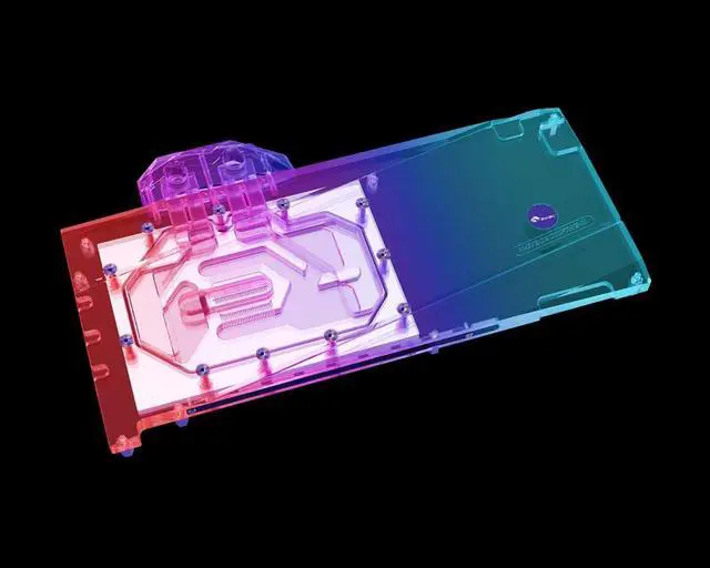 Alt view image 11 of 14 - Bykski GPU Waterblock, for EVGA GeForce RTX 3090 TI FTW3 Ultra, PC GPU Water Liquid Cooling Block Cooler, with Metal Backplate 5V 3Pin RBW Lights