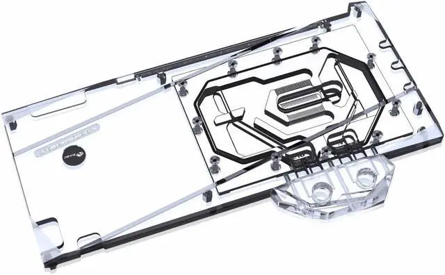 Alt view image 10 of 14 - Bykski GPU Waterblock, for EVGA GeForce RTX 3090 TI FTW3 Ultra, PC GPU Water Liquid Cooling Block Cooler, with Metal Backplate 5V 3Pin RBW Lights