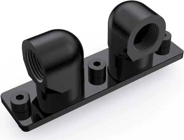 Alt view image 2 of 5 - Bykski GPU Block 90 Degree Rotary Bridge Module - Black (B-VGA-MINI-X)