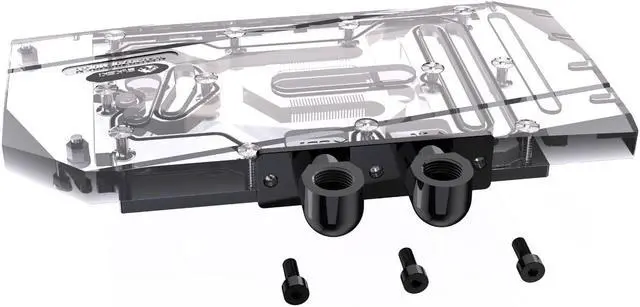 Alt view image 3 of 5 - Bykski GPU Block 90 Degree Rotary Bridge Module - Black (B-VGA-MINI-X)