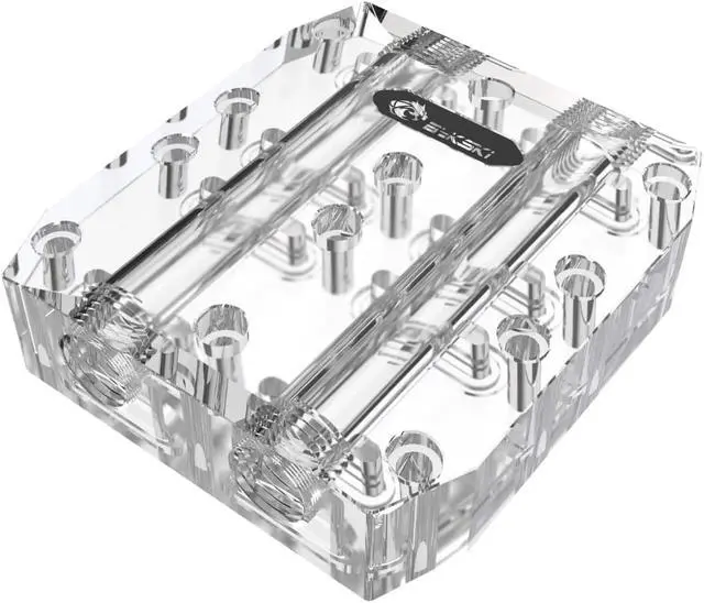 Main image of Bykski Dual GPU 40mm SLI/CF Connection Bridge Block for TC Blocks - (B-L2-2WAY-TC)