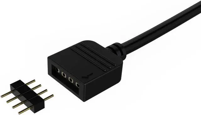 Alt view image 5 of 7 - Bykski 5v / 12v Motherboard A-RGB / RGB Header 1x 6 Expansion Cable (B-1P6L-X)