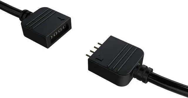 Alt view image 6 of 7 - Bykski 5v / 12v Motherboard A-RGB / RGB Header 1x 6 Expansion Cable (B-1P6L-X)