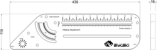 Alt view image 6 of 6 - Bykski Multi-function Rigid Acrylic / PETG Tube Angle Bender (B-PCTOOL-X)