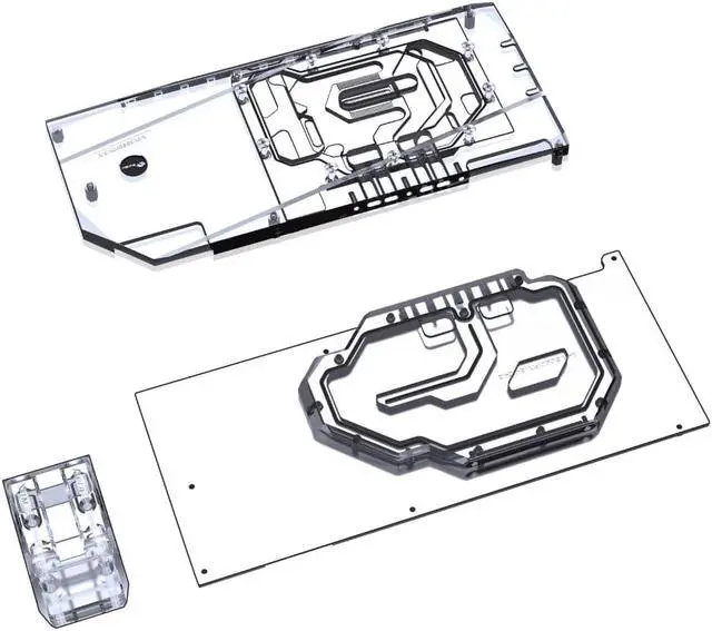 Alt view image 4 of 7 - Bykski Full Coverage GPU Water Block w/ Integrated Active Backplate for EVGA RTX 3080/3090 FTW3 Ultra Gaming (N-EV3090FTW3-TC-V2)