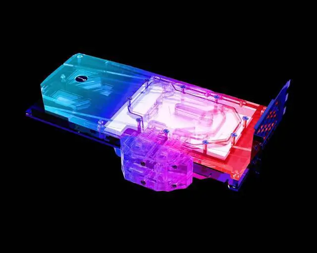 Alt view image 5 of 7 - Bykski Full Coverage GPU Water Block w/ Integrated Active Backplate for EVGA RTX 3080/3090 FTW3 Ultra Gaming (N-EV3090FTW3-TC-V2)