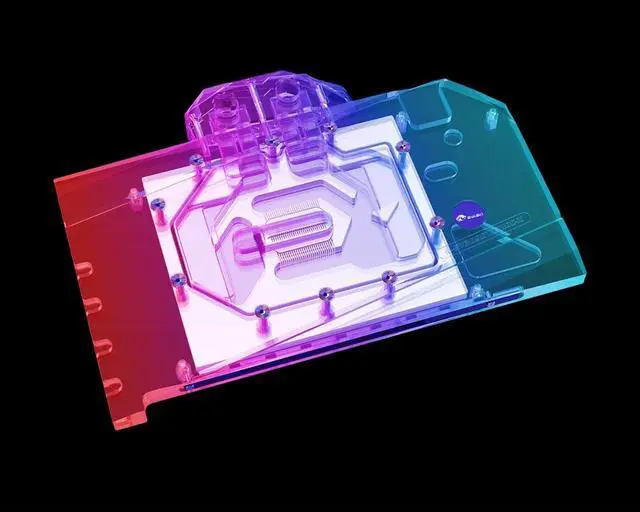 Alt view image 4 of 7 - Bykski GPU Waterblock, for Gigabyte GeForce RTX 3090 TI Gaming OC 24G, PC GPU Water Liquid Cooling Block Cooler, with Metal Backplate 5V 3Pin RBW Lights