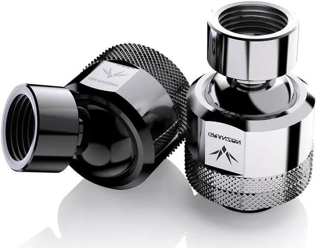 Alt view image 2 of 5 - Granzon G 1/4in. Male to Female Multi Directional Free Rotary Elbow Fitting (GD-X)