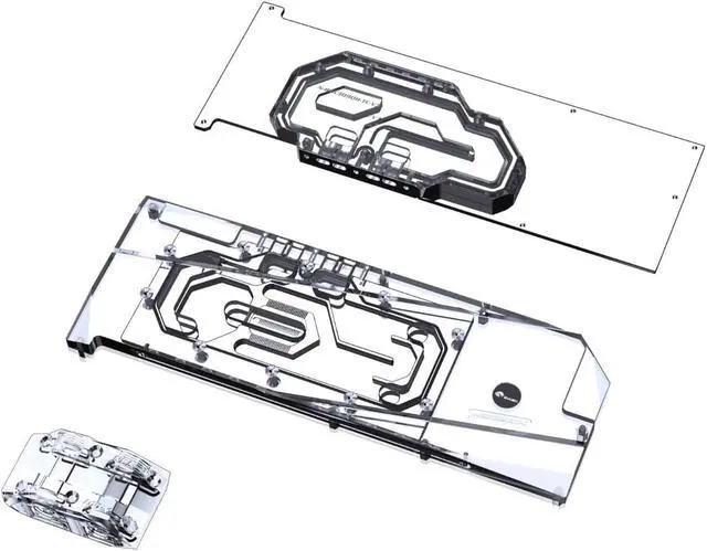 Main image of Bykski Full Coverage GPU Water Block w/ Integrated Active Backplate for MSI RTX 3090 Aero 24G  (N-MS3090AERO-TC)