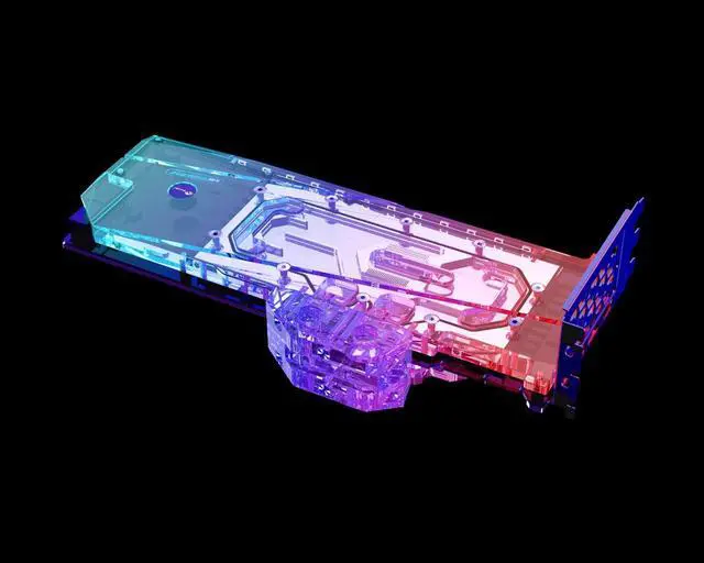 Alt view image 6 of 7 - Bykski Full Coverage GPU Water Block w/ Integrated Active Backplate for MSI RTX 3090 Aero 24G  (N-MS3090AERO-TC)