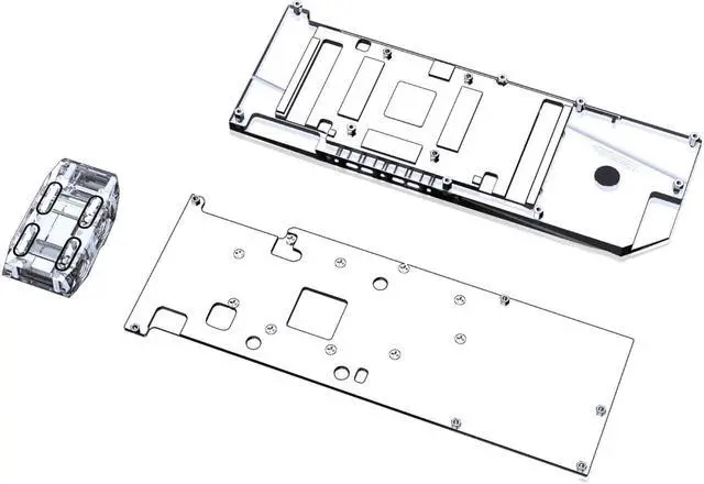 Alt view image 2 of 7 - Bykski Full Coverage GPU Water Block w/ Integrated Active Backplate for MSI RTX 3090 Aero 24G  (N-MS3090AERO-TC)