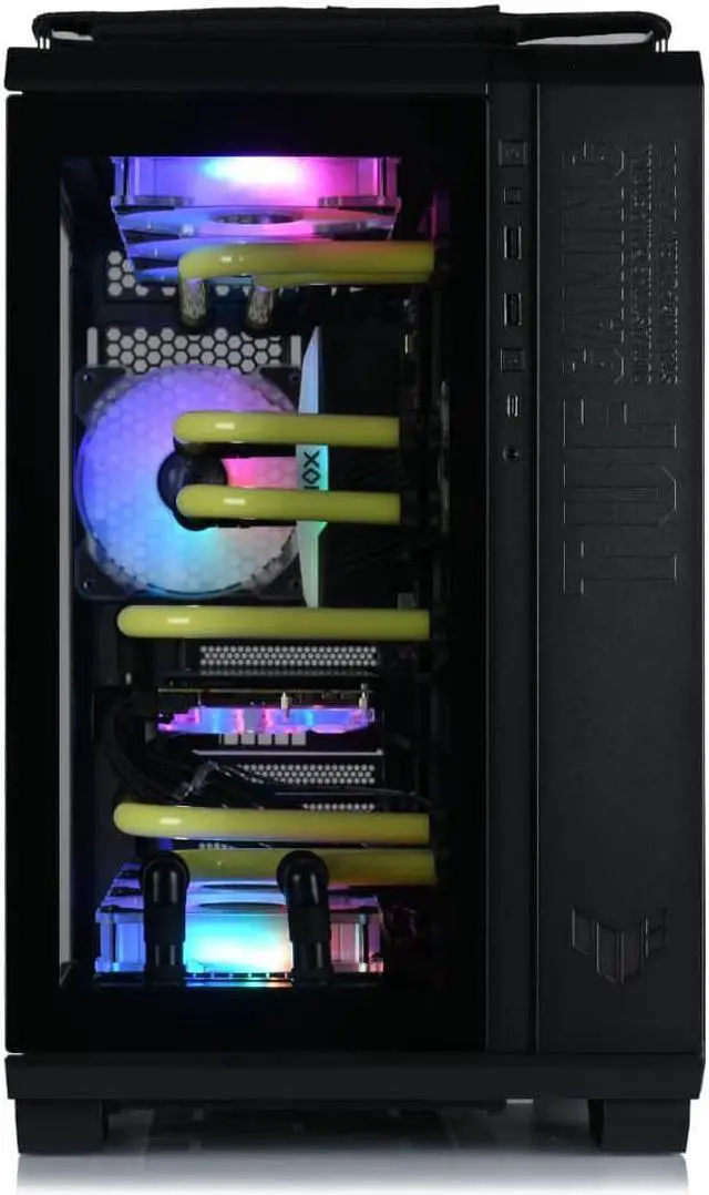 Alt view image 7 of 7 - Bykski Distro Plate for ASUS TUF Gaming GT502 - PMMA w/ 5v Addressable RGB (RBW) (RGV-AS-GT502-P)