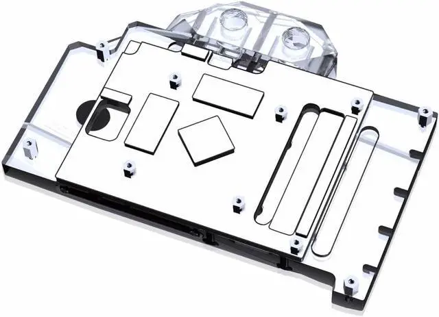 Alt view image 2 of 7 - Bykski Full Coverage GPU Water Block and Backplate for GIGABYTE Radeon RX 6600 XT EAGLE (A-GV6600XT-X)