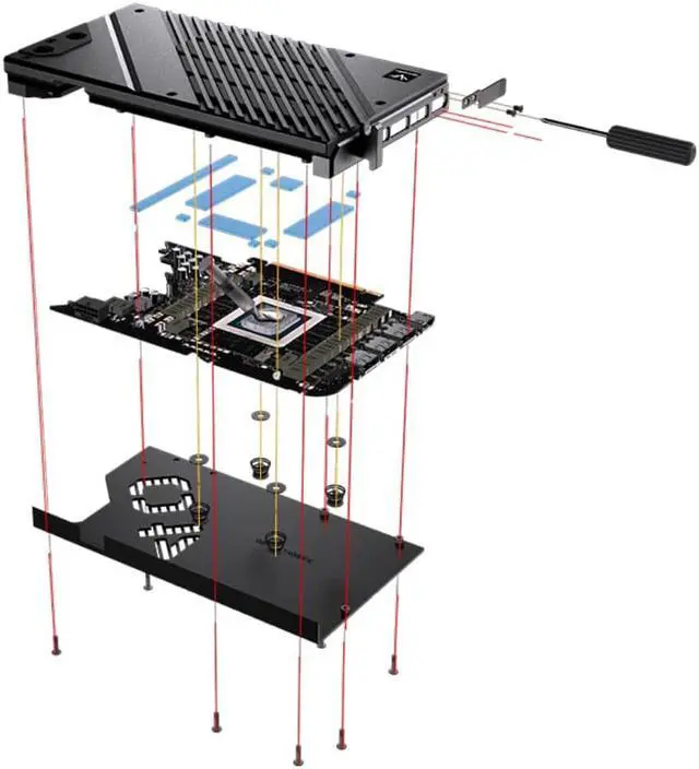 Alt view image 7 of 7 - Granzon Full Armor GPU Water Block and Backplate for nVidia RTX 4090 Founders Edition (GBN-RTX4090FE)