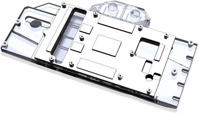 Alt view image 2 of 7 - Bykski Full Coverage GPU Water Block and Backplate for POWER COLOR Radeon RX 6800 XT Fighter (A-DL6800-X)