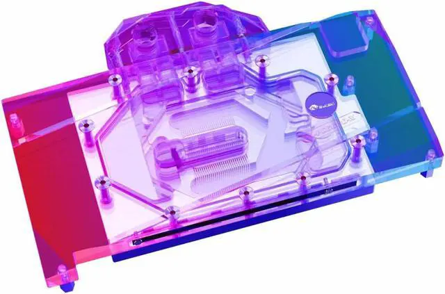 Alt view image 4 of 7 - Bykski Full Coverage GPU Water Block and Backplate for POWER COLOR Fighter AMD Radeon RX 6600 8GB (A-PC6600-X)