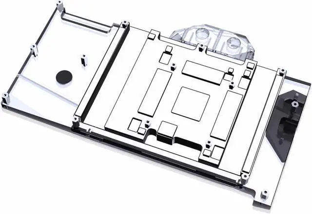 Alt view image 2 of 7 - Bykski Full Coverage GPU Water Block and Backplate for GALAXY GeForce RTX 4090 HOF (N-GY4090HOF-X)