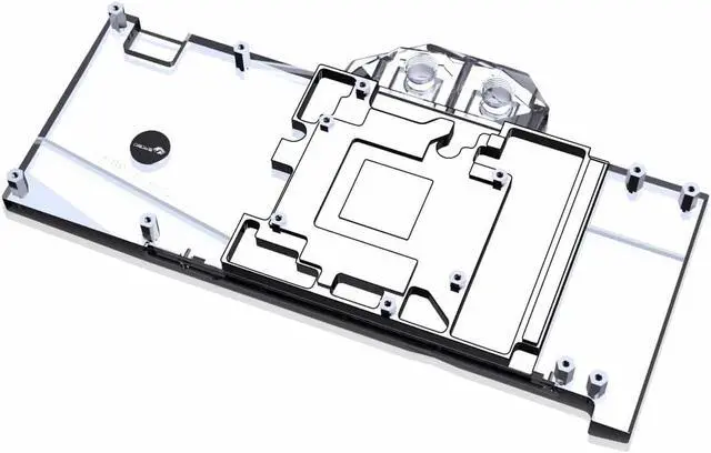 Alt view image 2 of 7 - Bykski Full Coverage GPU Water Block and Backplate for Zotac RTX 4070Ti-12GB X-GAMING OC (N-ST4070TITQ-X)
