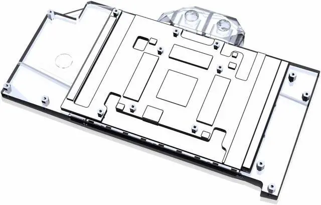 Alt view image 2 of 7 - Bykski Full Coverage GPU Water Block and Backplate for MSI GeForce RTX 4090 Gaming X Trio (N-MS4090TRIO-X)