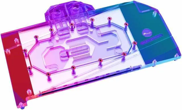 Alt view image 3 of 7 - Bykski Full Coverage GPU Water Block and Backplate for MSI GeForce RTX 4090 Gaming X Trio (N-MS4090TRIO-X)