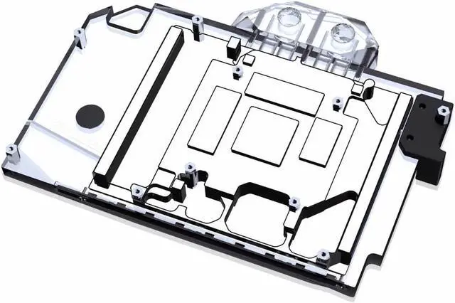 Alt view image 2 of 7 - Bykski Full Coverage GPU Water Block and Backplate for ASUS ROG Strix GeForce RTX 4080 (N-AS4080STRIX-X)