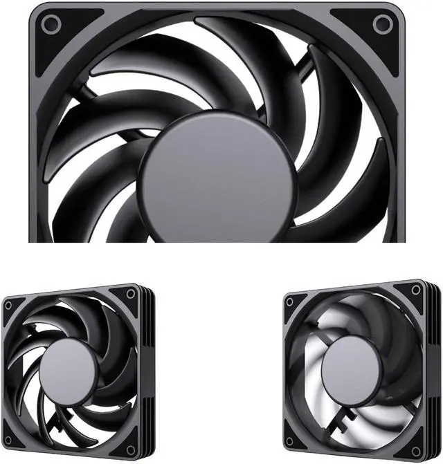 Alt view image 2 of 5 - Bykski 9 Blade High Volume 120mm PWM Fan - 3000 RPM / 101.65 CFM / 45.6 DBA (CF-AP3000EX-X)