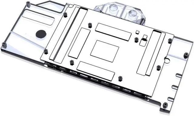 Alt view image 2 of 7 - Bykski Full Coverage GPU Water Block and Backplate For ASRock Radeon RX 7900 XTX Taichi (A-AR7900XTX-X)