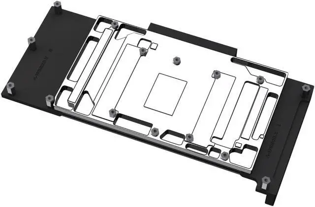 Alt view image 2 of 7 - Bykski Metal/POM GPU Water Block and Backplate for AMD Radeon Pro W6800 (A-W6800-X)