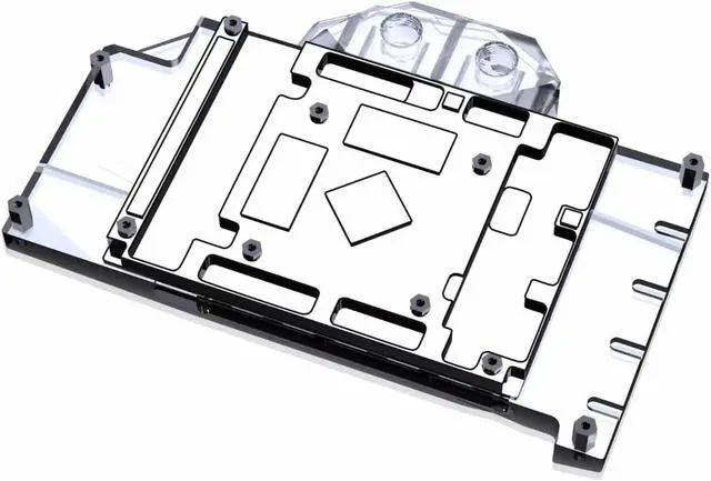 Alt view image 2 of 7 - Bykski Full Coverage GPU Water Block and Backplate for GIGABYTE Radeon RX 6600 XT GAMING OC 8G (A-GV6600XTGMOC-X)