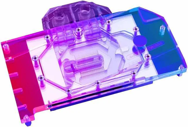 Alt view image 4 of 7 - Bykski Full Coverage GPU Water Block and Backplate for GIGABYTE Radeon RX 6600 XT GAMING OC 8G (A-GV6600XTGMOC-X)