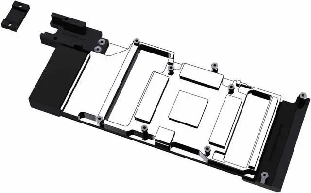 Alt view image 2 of 7 - Bykski Metal/POM GPU Water Block and Backplate for LEADTEK RTXA5000 (N-RTXA5000-X-V2)