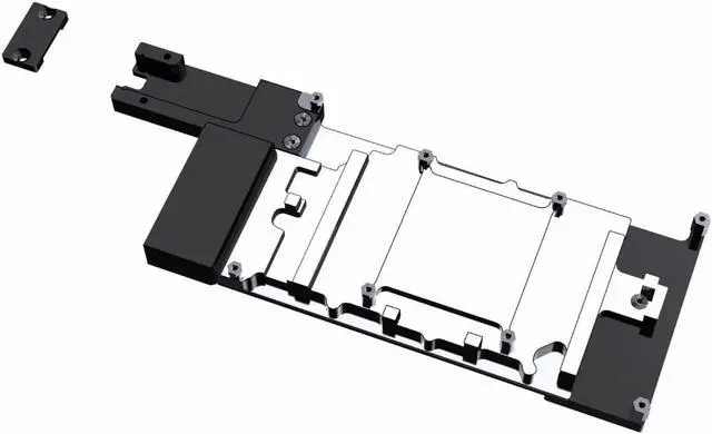 Alt view image 2 of 7 - Bykski Metal/POM GPU Water Block and Backplate For NVIDIA TESLA A100 40GB - (N-TESLA-A100-X-V2) - Continuous Usage