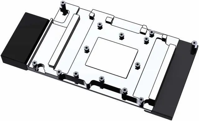 Alt view image 2 of 7 - Bykski Metal/POM GPU Water Block For NVIDIA TESLA V100 16GB FHHL (N-TESLA-V100-16G-X-V2)