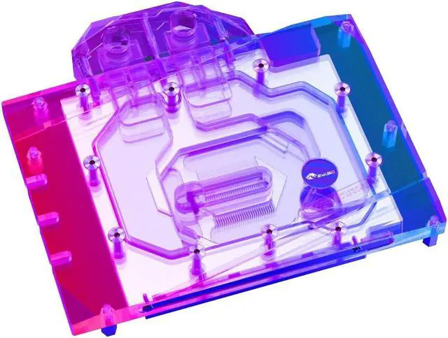 Alt view image 4 of 7 - Bykski Full Coverage GPU Water Block and Backplate For MAXSUN GeForce RTX 4070 Ti iCraft OC 12G (N-MX4070TI-X)