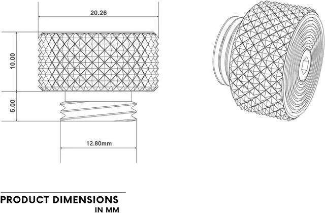 Alt view image 2 of 2 - Bykski G 1/4in Exhaust Pressure Valve (B-EXV-X)
