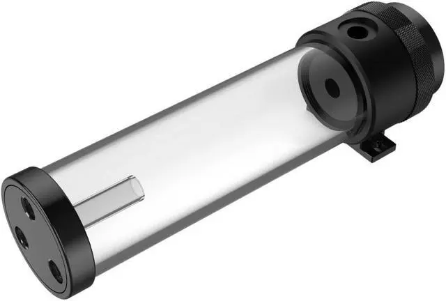 Main image of Bykski Silent PARX Pump (330L/H) / Acrylic Reservoir Combo - Black POM (CP-PARX-X-CT60)