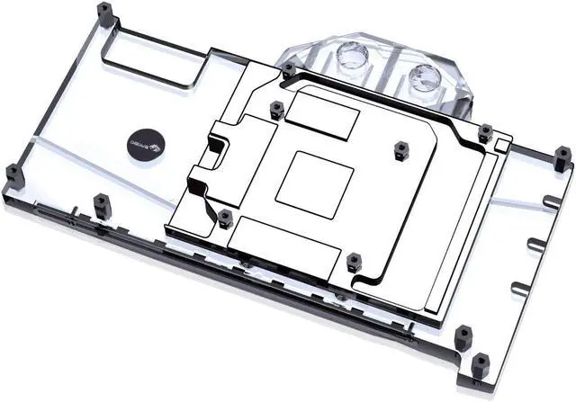 Alt view image 2 of 7 - Bykski Full Coverage GPU Water Block and Backplate For Colorful iGame Tomahawk GeForce RTX 3060 Ti DUO G6X (N-IG3060TIZFDUO-X)